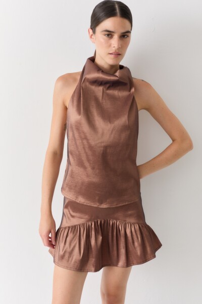 TOP HALTER PARTY Cobre