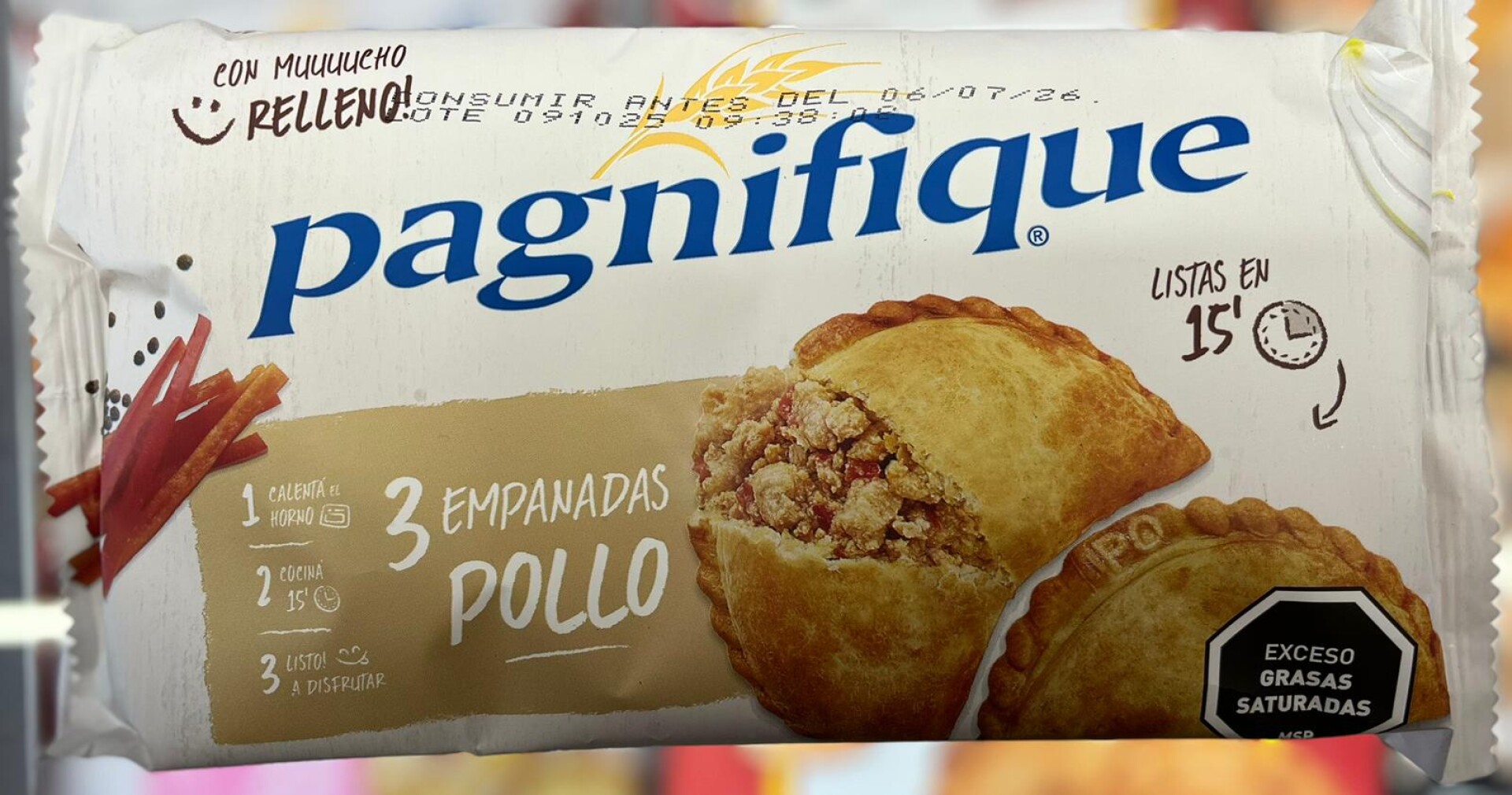 EMPANADAS DE POLLO X3 PAGNIFIQUE 