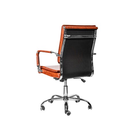 ASIENTO DE OFICINA PU-Y-METAL MARRON HY-1062