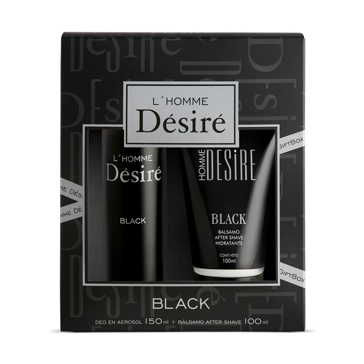 Set Fragancias Desire Black Deo 150ML Bálsamo After Shave - 001 