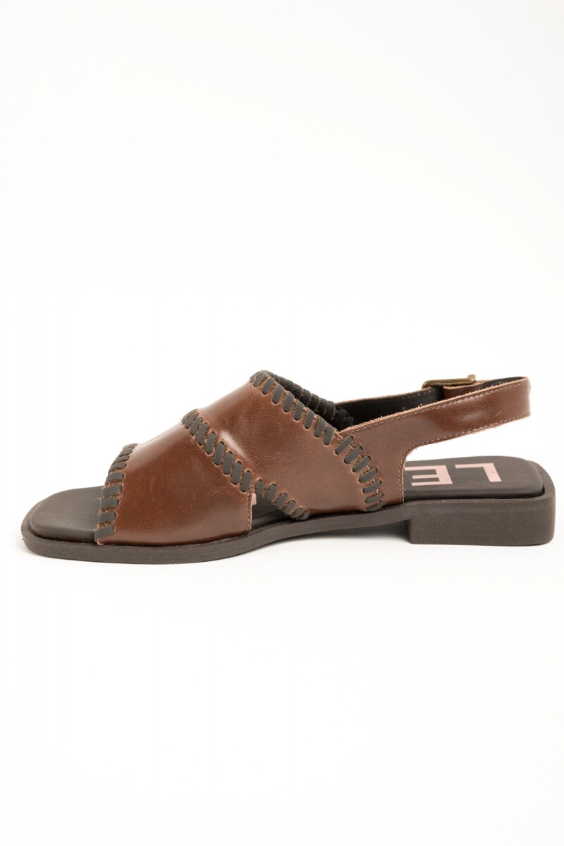Sandalia Tobillera Chocolate