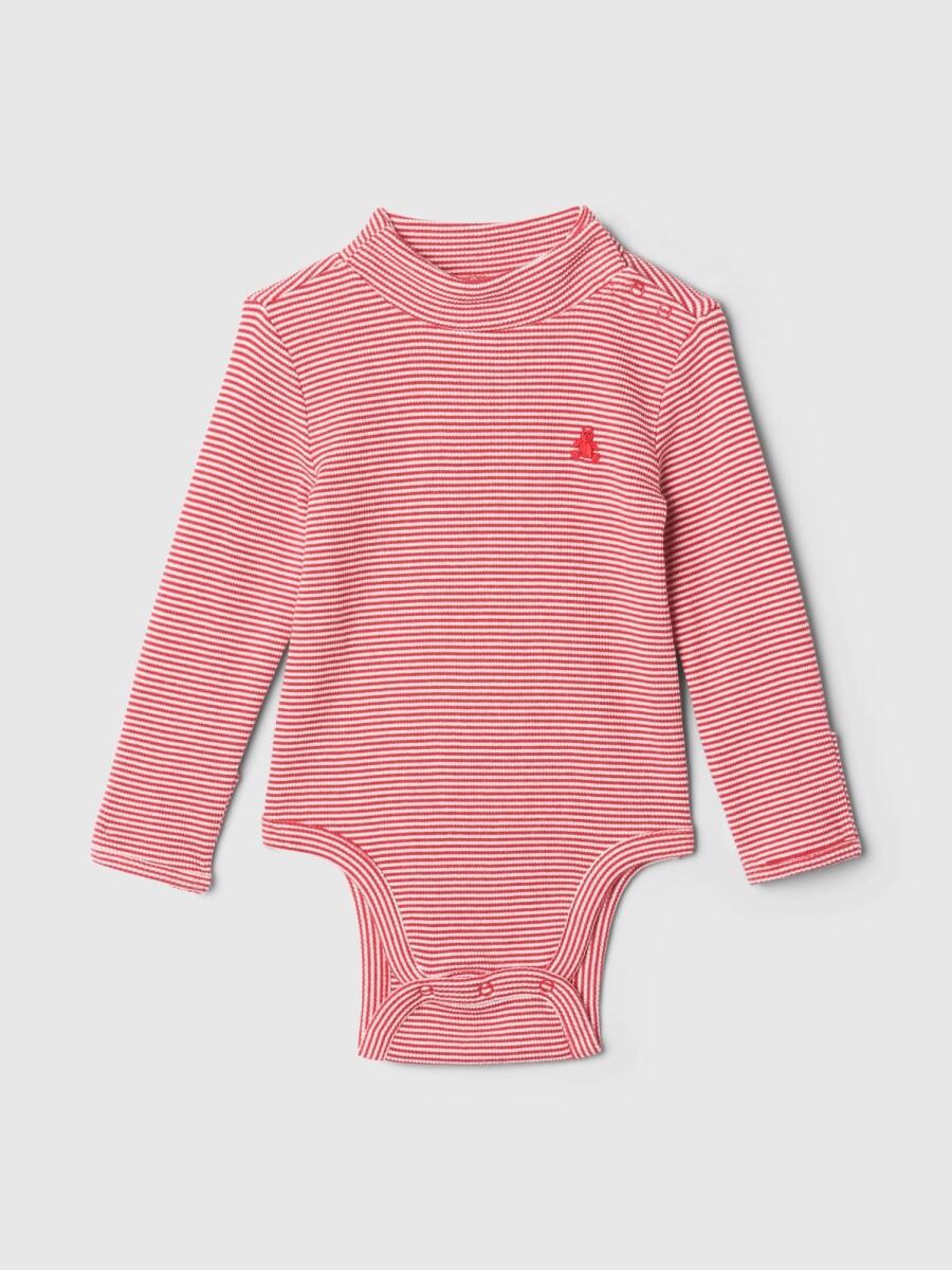 Body Polera Viento Bebé - Red Stripes 
