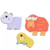 Set de 62 stickers para bebés +18m Ice Field Animals
