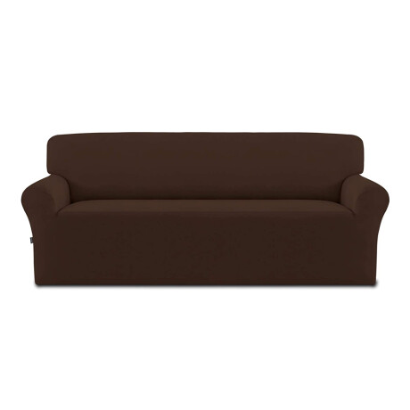 Funda para Sofá 3 Cuerpos Cubre Sillón Lavable Marrón