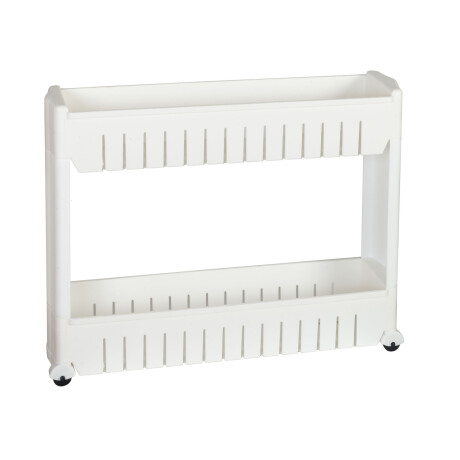 ORG. ESPACIOS REDUCIDO BLANCO PLÁSTICO RACK-2LAYER