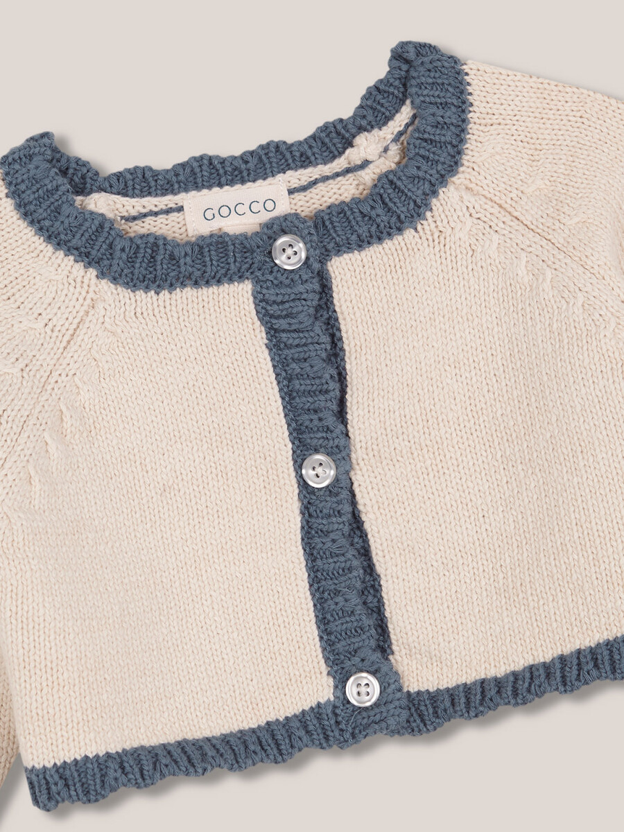 Chaqueta De Punto Piedra