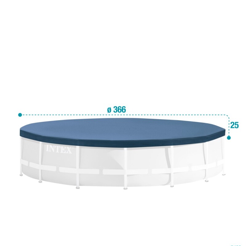 INTEX COBERTOR LONA PISCINA ESTRUCTURAL DIÁMETRO 366 CM Intex Cobertor Lona Piscina Estructural Diámetro 366 Cm