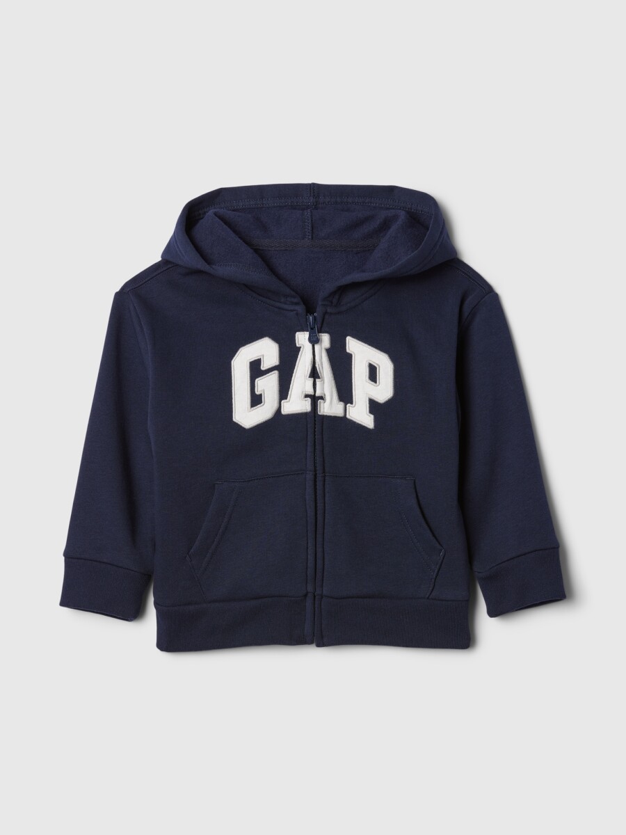Canguro Con Cierre Logo Gap Toddler Niño - Tapestry Navy 