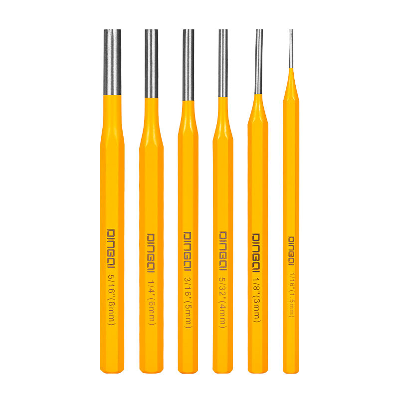 DINGQI JUEGO 6 PUNZONES P/EMBUTIR CLAVOS Dingqi Juego 6 Punzones P/embutir Clavos