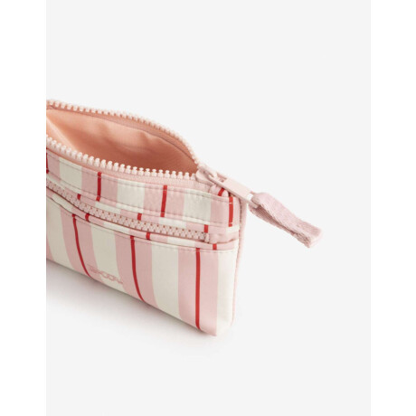 Monedero De Material Reciclado Estampado Rayas