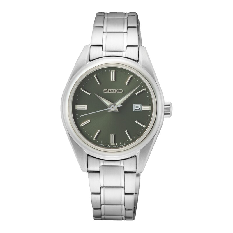 Reloj Seiko SUR533P1 para mujer con correo de acero Verde