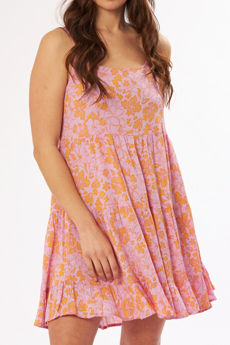 VESTIDO CORTO CANTO RUSTY Rosado