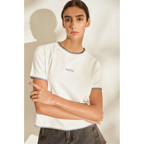 Tshirt Savia Cute Crudo Y Azul