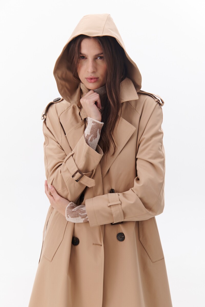 TRENCH CAPUCHA BEIGE