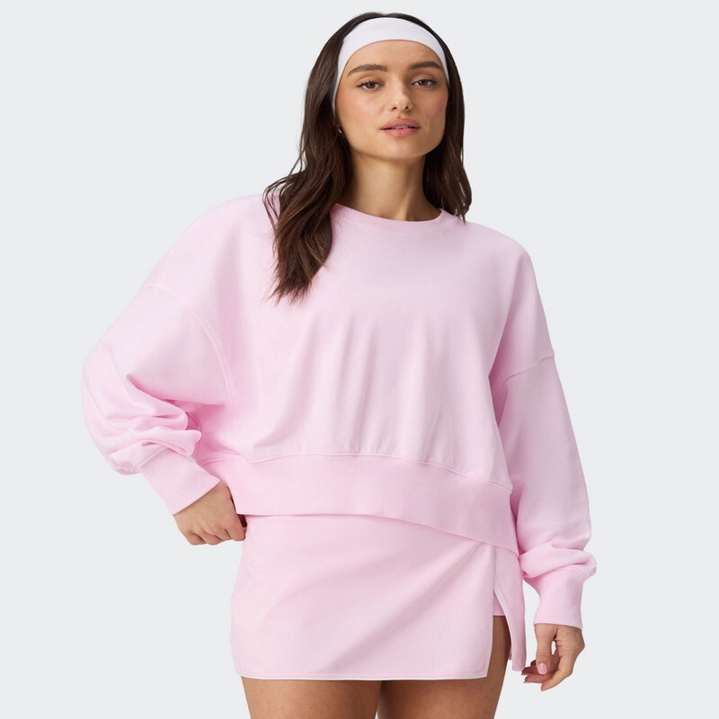 Buzo Fabletics Year Round Terry Crew Rosa