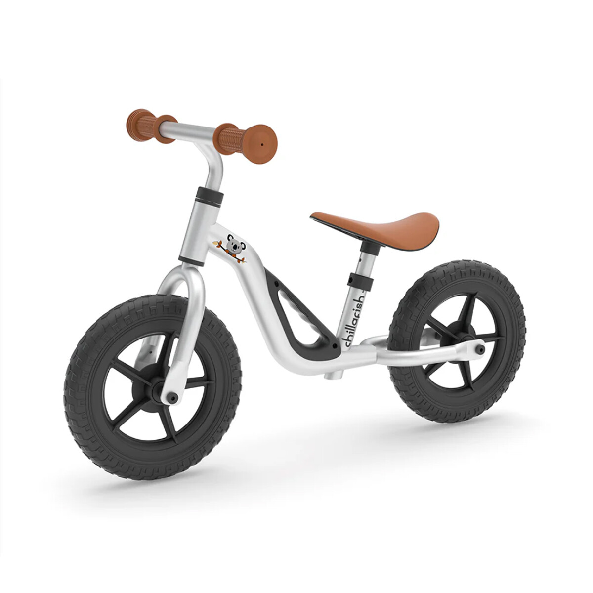 Bicicleta de equilibrio ligera Charlie Silver de 10" Chillafish 