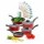 Set Cocina Antiadherente 17P c/Juego Batería Brinox + Menage Verde Claro