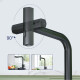 Griferia Cocina Mesada Negro Mate Rociador Extensible 000