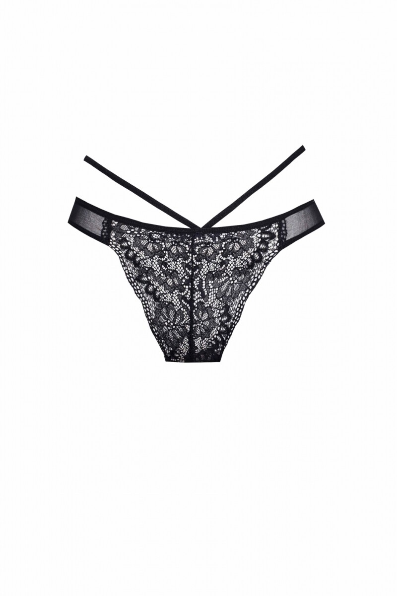 Pantie Less Roma Encaje [B11] Negro