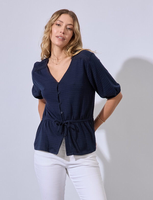 Blusa Algodon AZUL