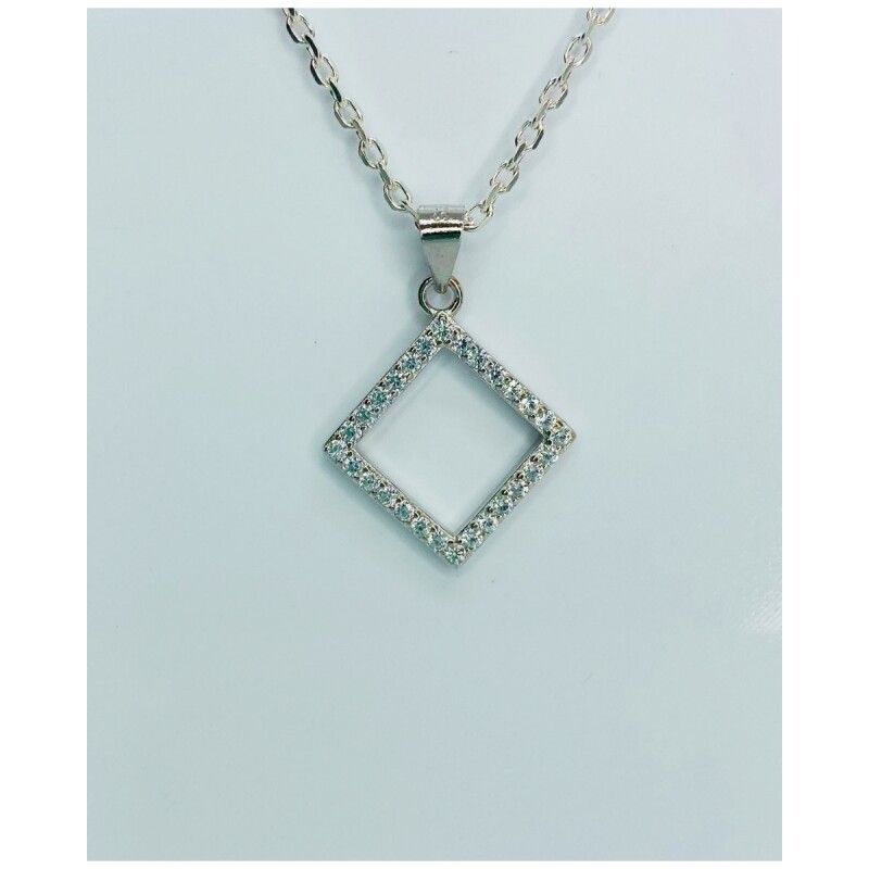DIJE CUADRADO CON CIRCONIAS L6dslf-01640-x3