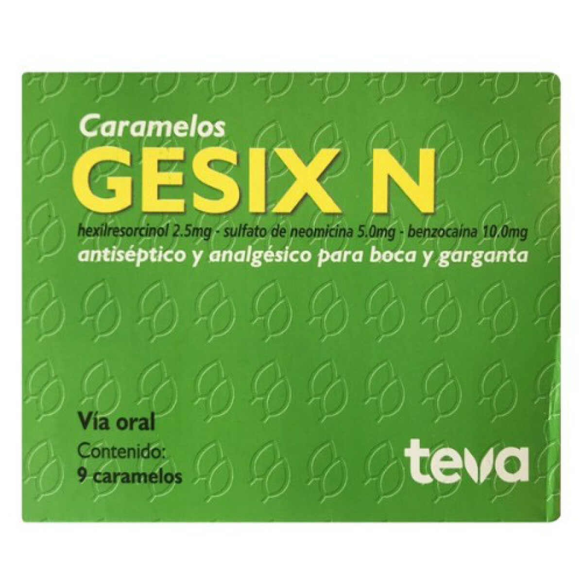 Caramelos Gesix N Teva x 9 uni. 