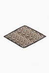 Pañuelo plisado animal print crudo