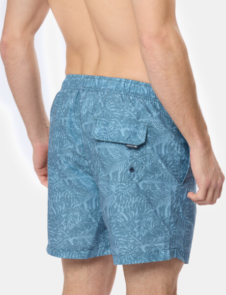 SHORT DE BAÑO ESTAMPADO Verde