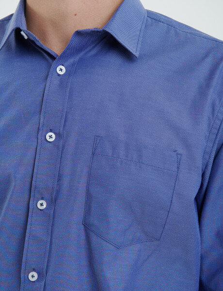 012625 CAMISA HARRINGTON LABEL Azul