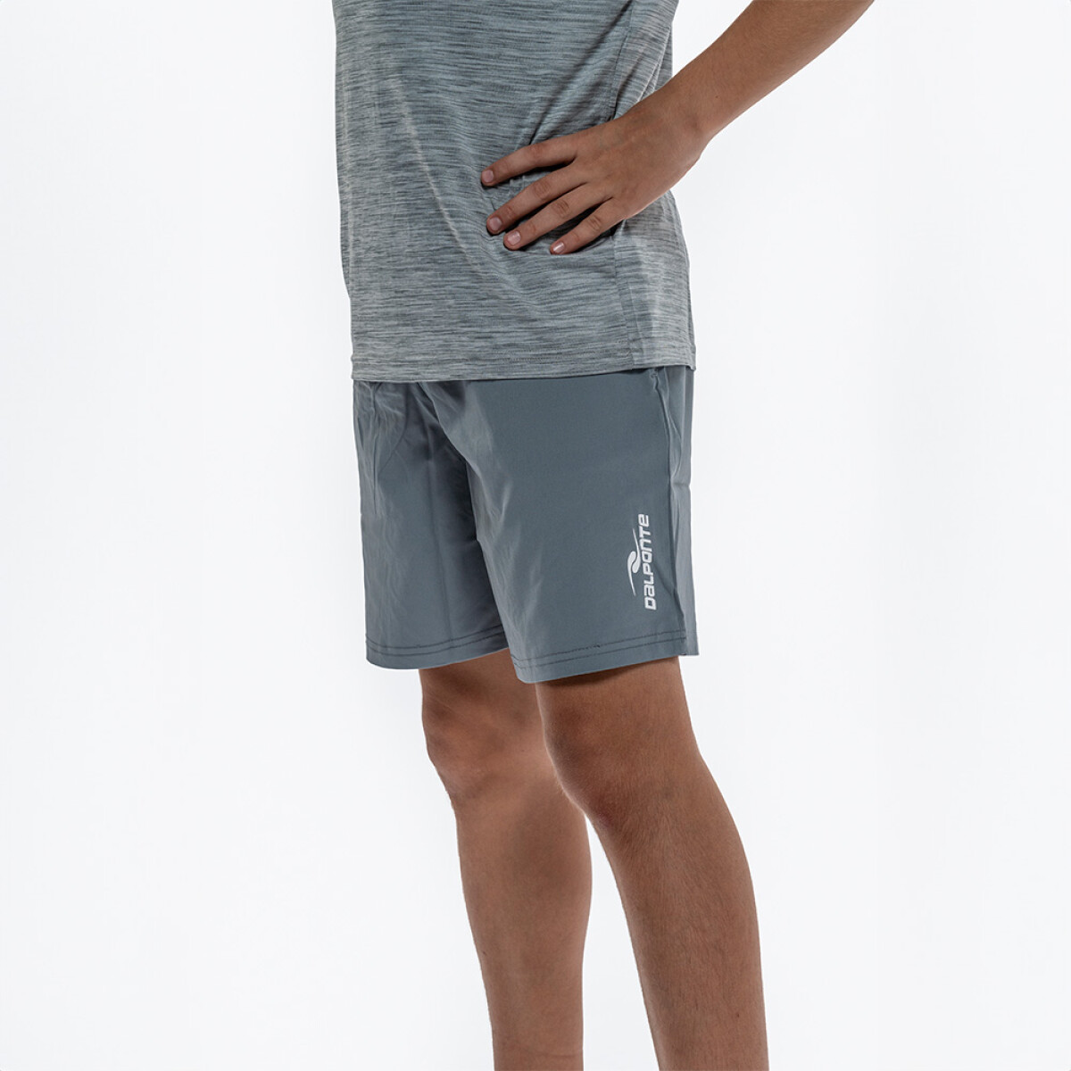 FLOW RUNNING SHORT NEGRO/BLANCO - GRIS/NEGRO 