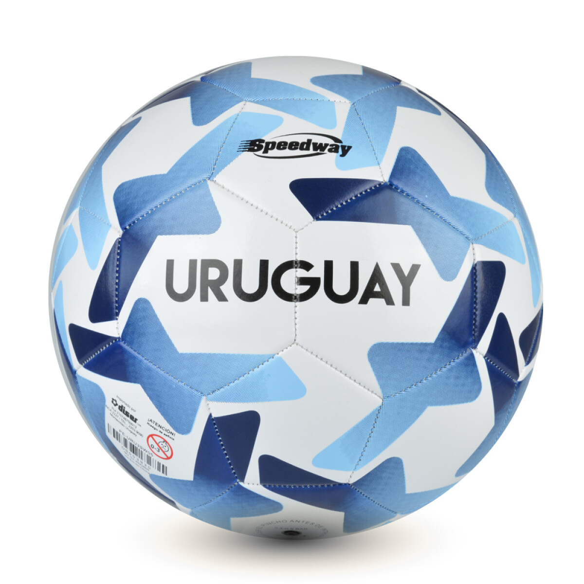 Pelota Uruguay SW3 N°5 Diámetro 22CM - CELESTE-BLANCO 