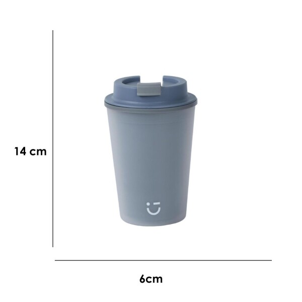 Vaso plástico 420ml gris