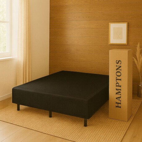 Smart Box Hamptons Extra King 200x200 cm Negro