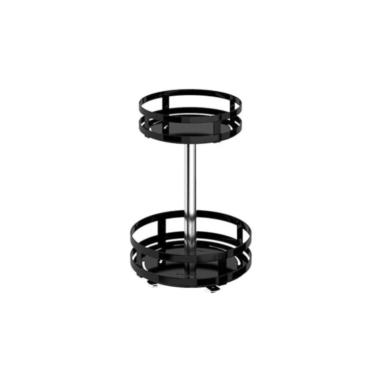 ORGANIZADOR GIRATORIO DE METAL MULTIUSO 2 BANDEJAS 26X41CM ORGANIZADOR GIRATORIO DE METAL MULTIUSO 2 BANDEJAS 26X41CM