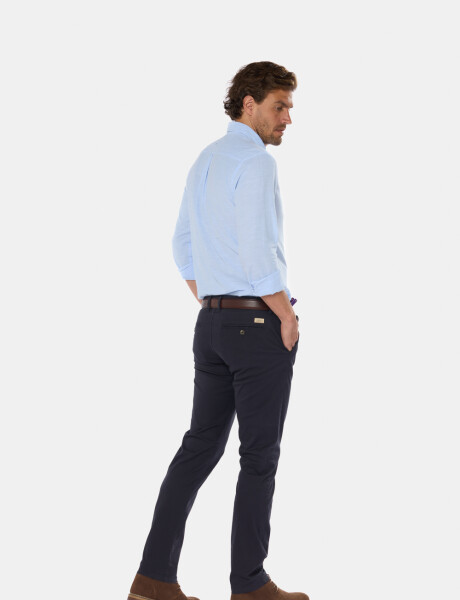 PANTALON CLÁSICO CON SPANDEX Azul