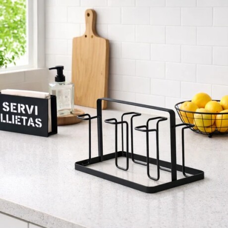 ESCURRIDOR VASOS New York NEGRO