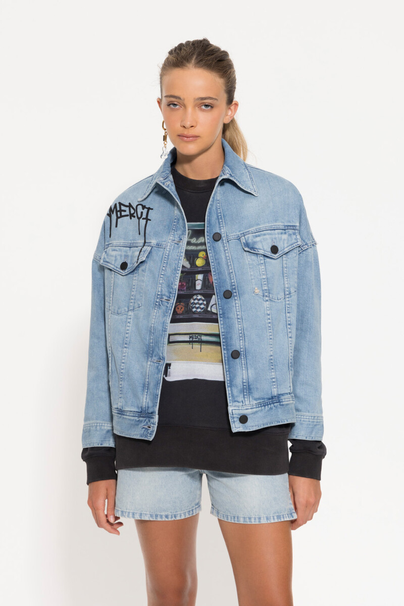 CAMPERA CHERRY DENIM Celeste