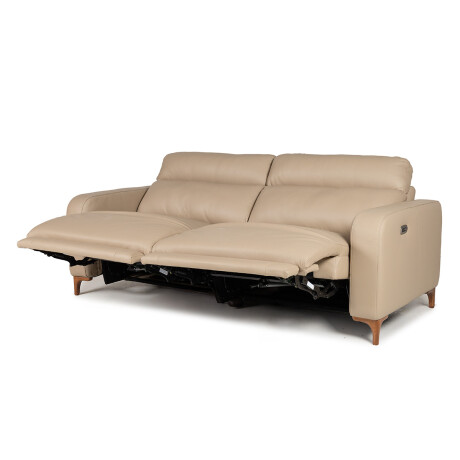 Sofa Hush - Cuero Básico - 2 cuerpos 1001 (Beige)