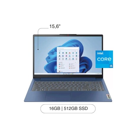 Notebook LENOVO IP Slim 3 15.6' FHD 512 GB / 8GB I5-12450H W11 - Blue Notebook LENOVO IP Slim 3 15.6' FHD 512 GB / 8GB I5-12450H W11 - Blue