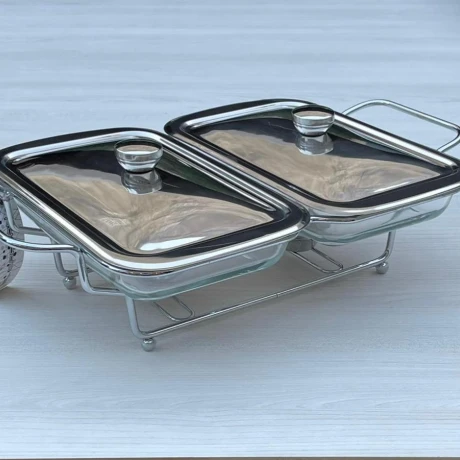 Rechaud Rectangular C/Quemador 1.5L x2 Alto 12Cm x Ancho 31cm x Largo 38cm Rechaud Rectangular C/Quemador 1.5L x2 Alto 12Cm x Ancho 31cm x Largo 38cm