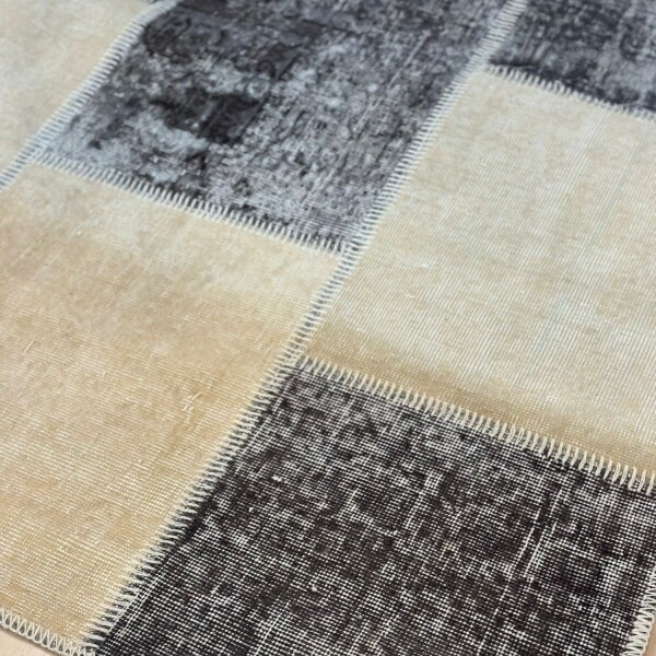 Alfombra patchwork beige y gris 2,58x1,80 Alfombra patchwork beige y gris 2,58x1,80