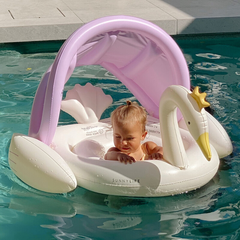 Sillón Inflable 1-3 años con techo Princess Swan