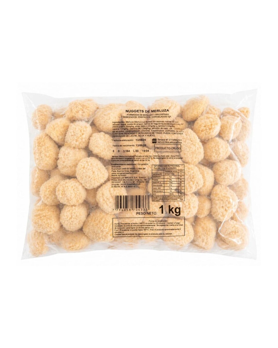 NUGGETS DE MERLUZA 1KG 