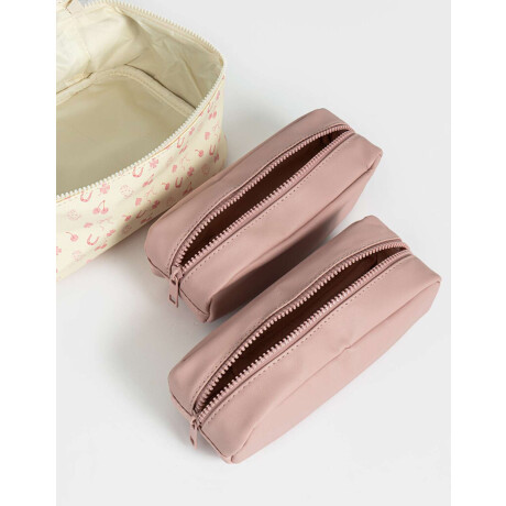 Set De Portacosméticos Combinacion Bicolor