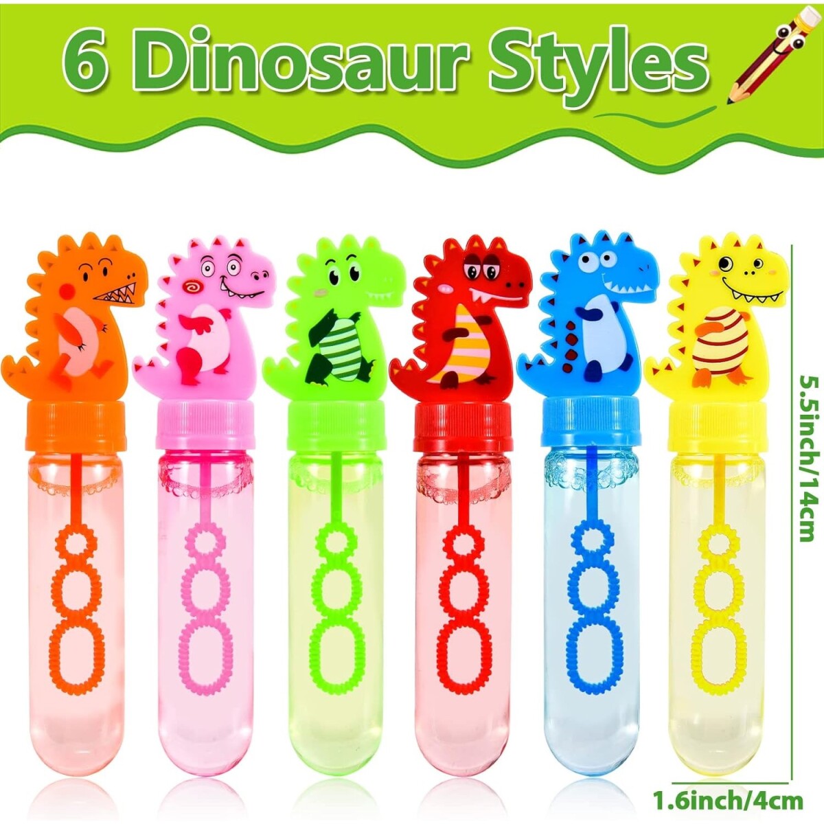 Burbujero Infantil Dinosaurio 14 cm 