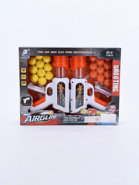 PISTOLA SE PELOTITAS SET X2 BLANCO