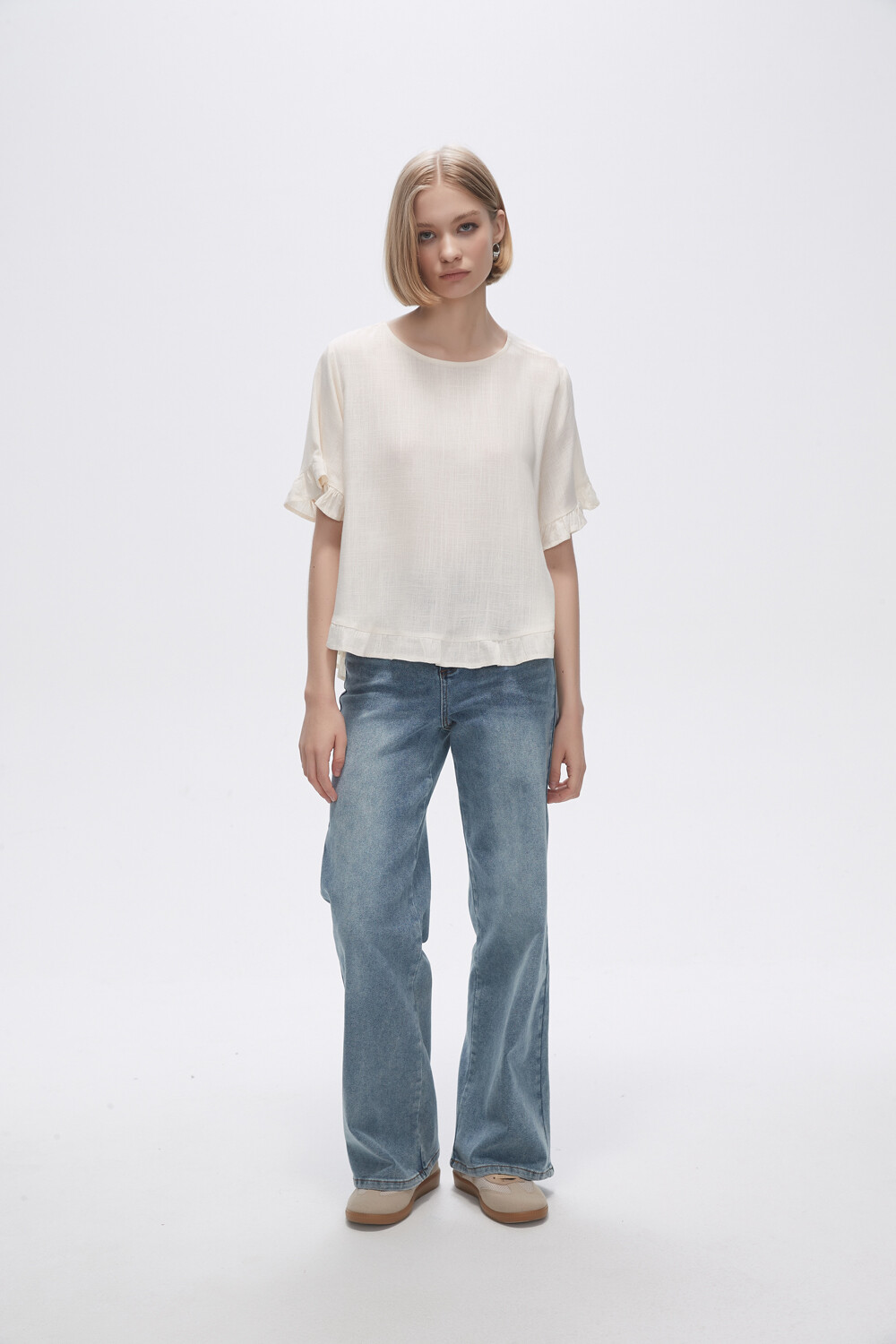 Blusa Abbas Marfil / Off White