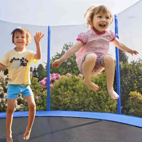 Cama Elástica Trampolín 244cm C/red + Protector UV Azul