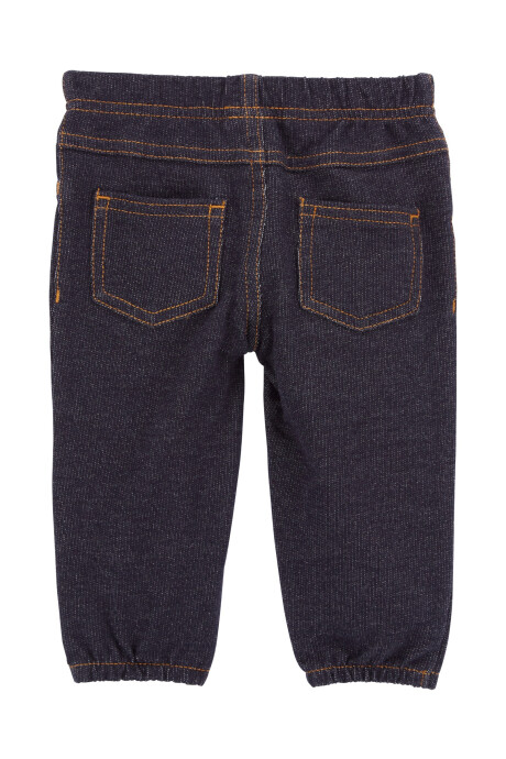 Set tres piezas, chaleco y body de algodón más pantalón jean Sin color