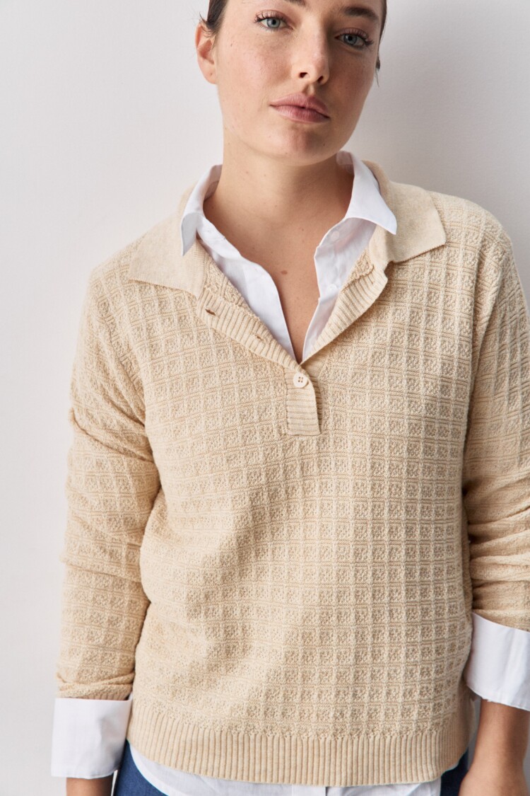 SWEATER BIANCA Beige Claro
